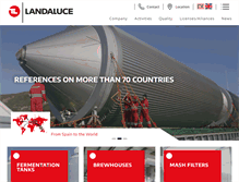 Tablet Screenshot of landaluce.com